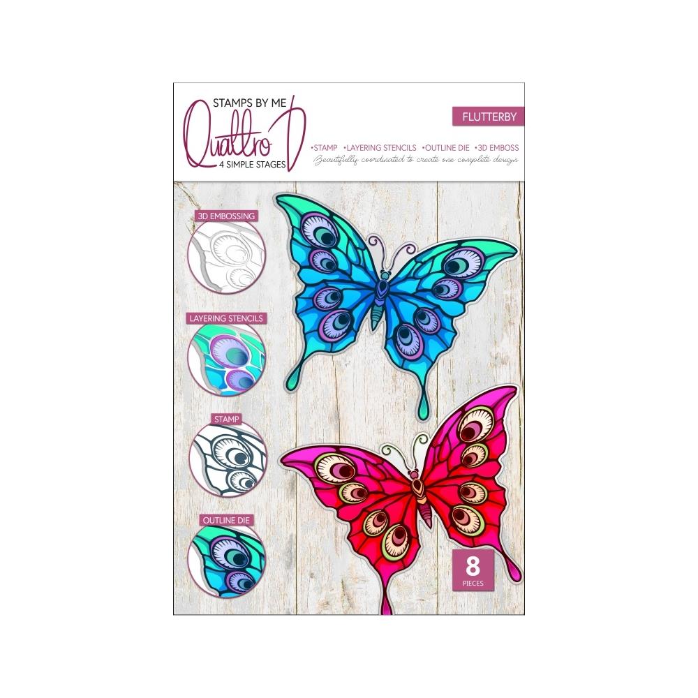 Stamps By Me Quattro D Set: Flutterby (250323B)