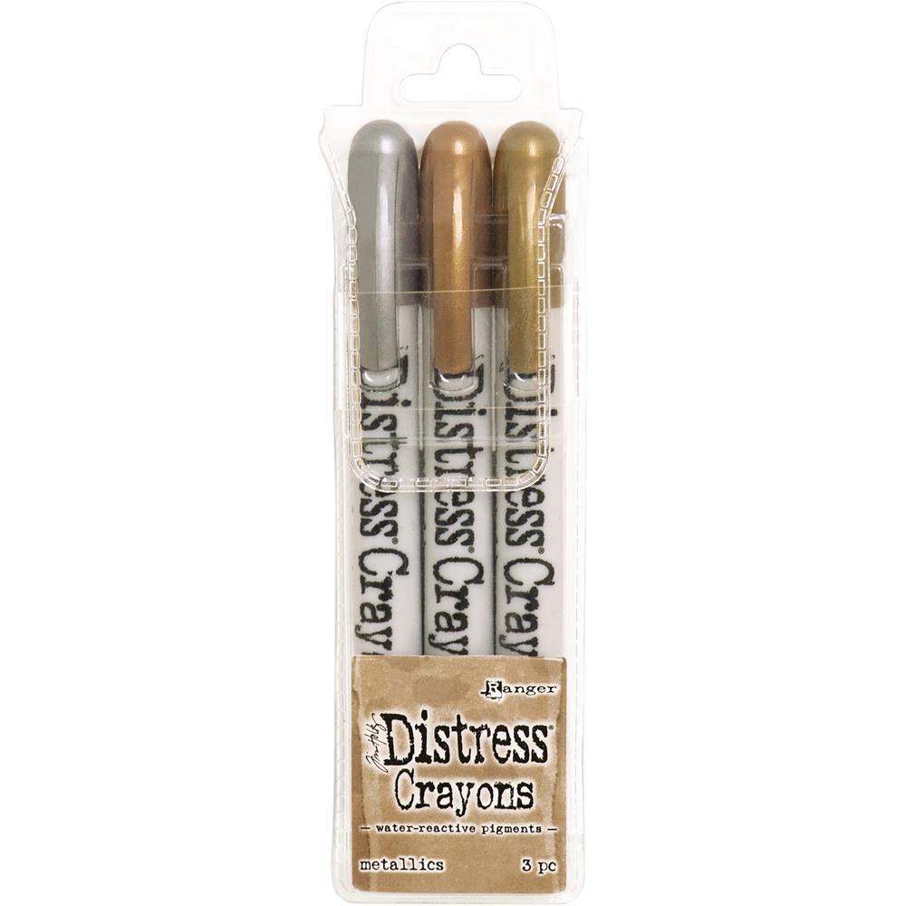 Tim Holtz Distress Crayons Set: Metallics (DBK58700)