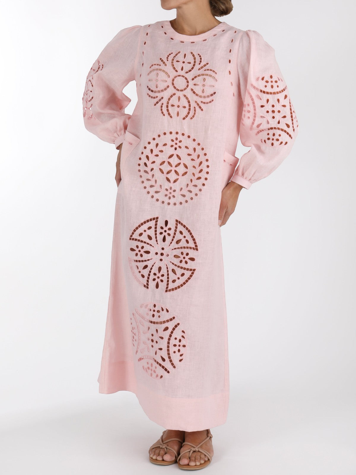 Richelieu Ukrainian Dress | Blush Pink