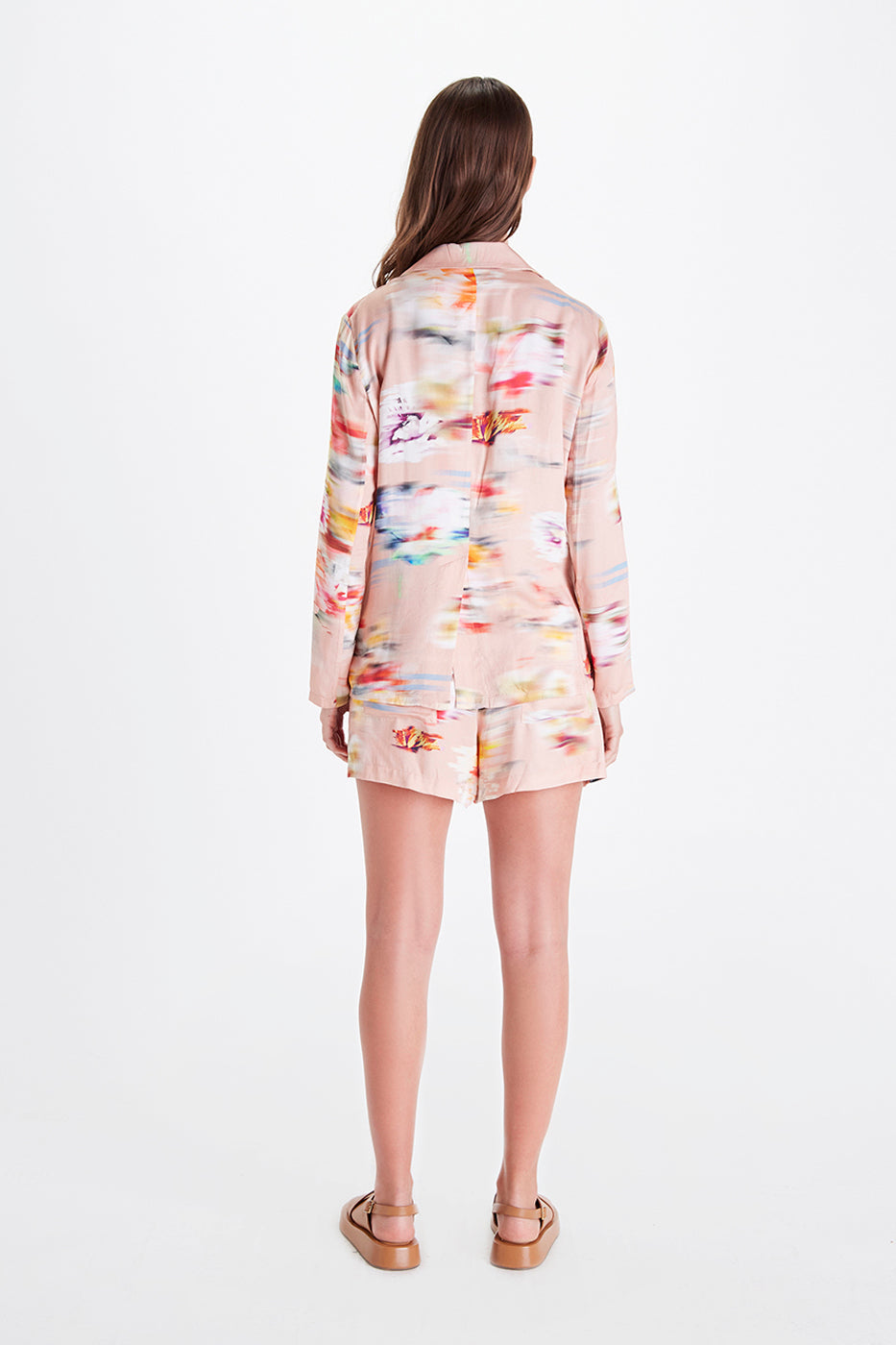 Karlie Jacket Flower Blur Print