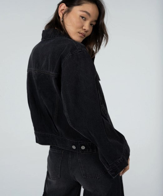 Molly Black Denim Jacket