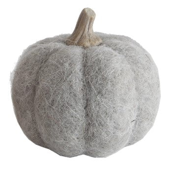 Mini Neutral Felt Wool Pumpkin