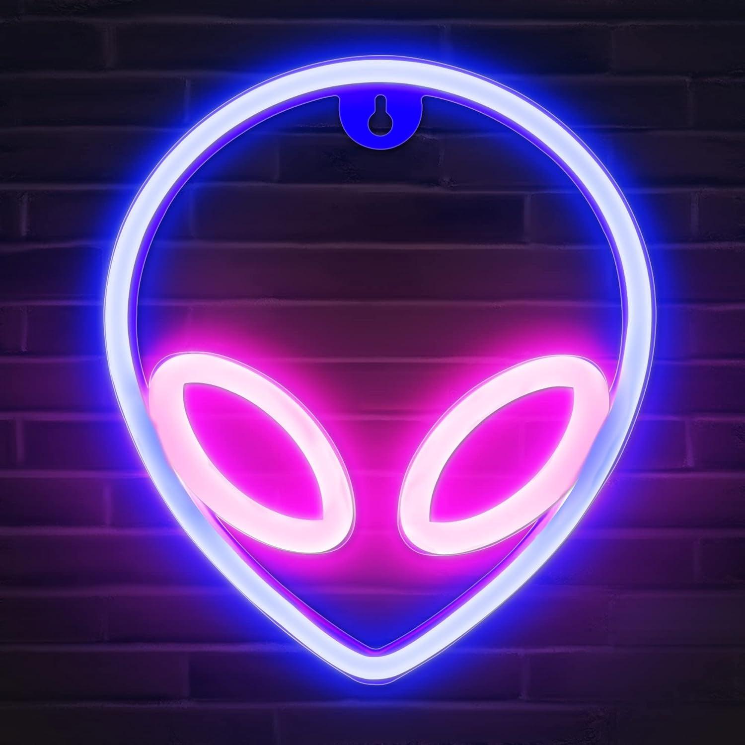 Lumoonosity Planet Neon Sign, USB Powered Planet Light Led Neon Signs with On/Off Switch, Planet Led Sign for Wall Decor, Aesthetic Hanging Saturn Neon Light, Planet Lights for Bedroom, Gaming Room