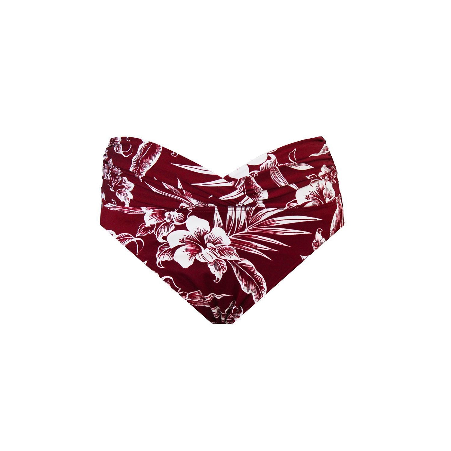 Hibiskiss Shirred Waist Bikini Bottom