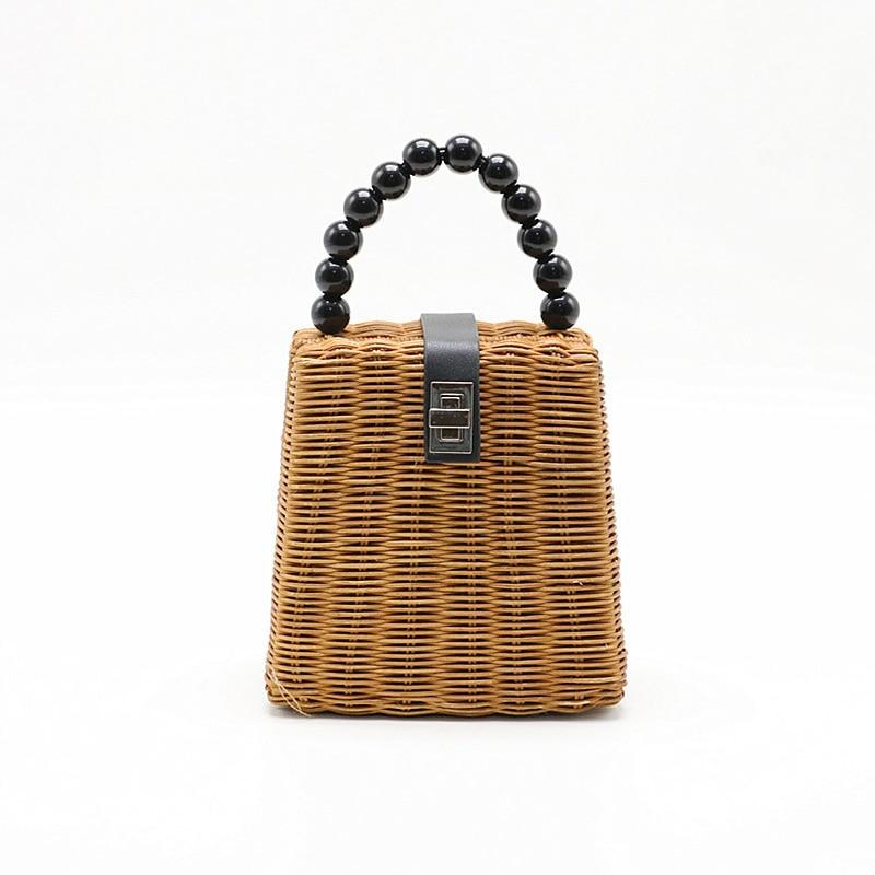 Wicker Woven Tote Bag