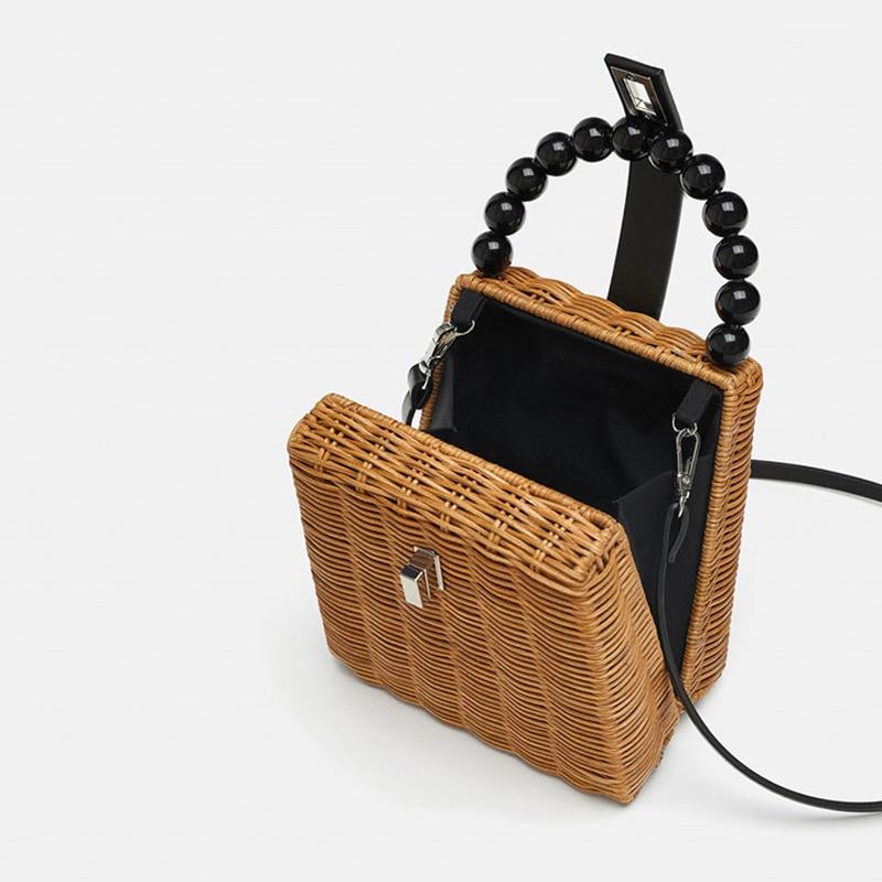 Wicker Woven Tote Bag