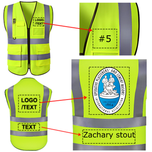 Custom Safety Vest for Men Women, Personalized Logo High Visibility Reflective Vest Bulk With Photo Text