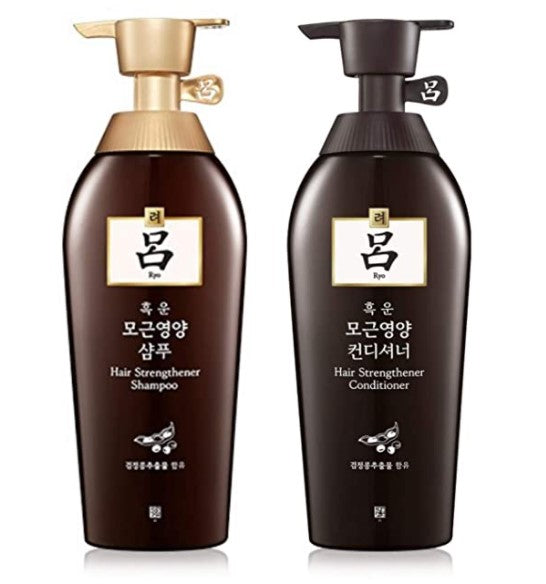 Ryo Heukwoomo Hair Strengthener Rinse Shampoo and Conditioner, 1ct each