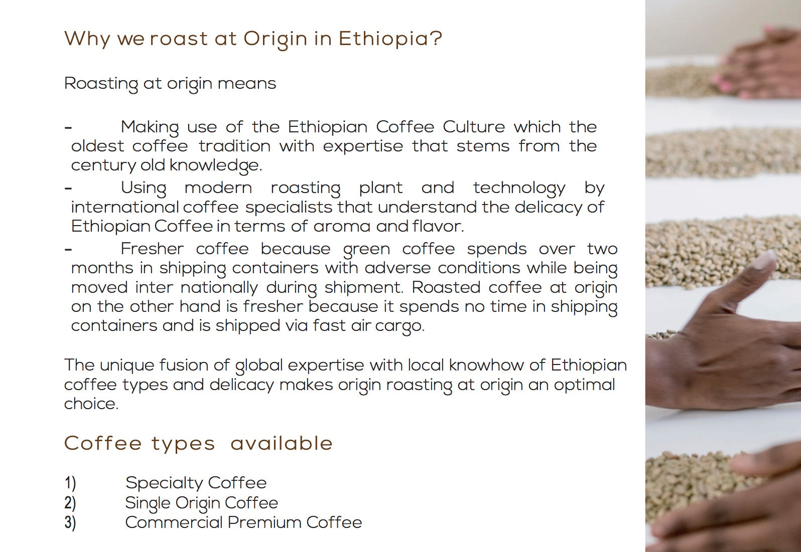 Ethiopian Micro Lot Coffee