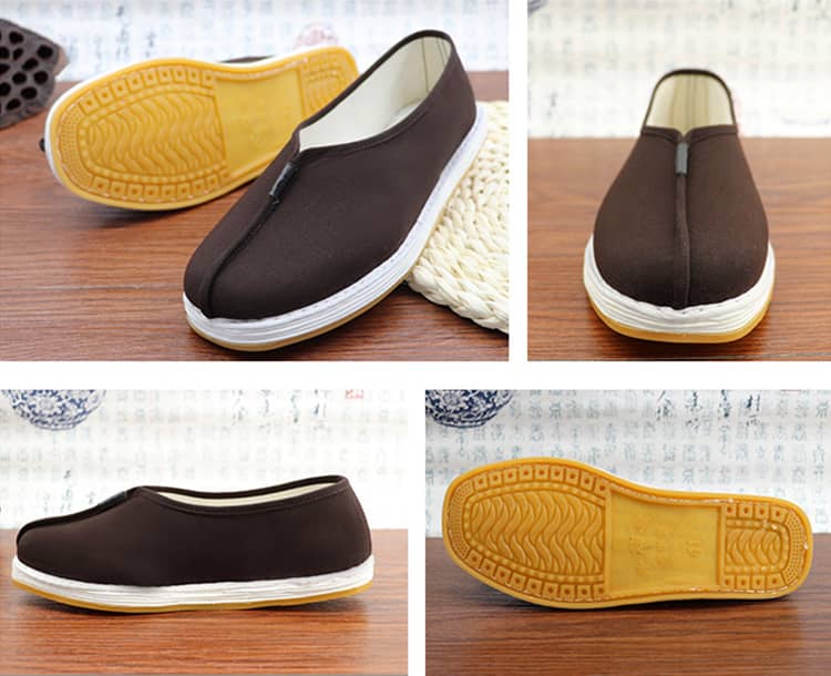 Details of Coffee Shaolin monk shoes