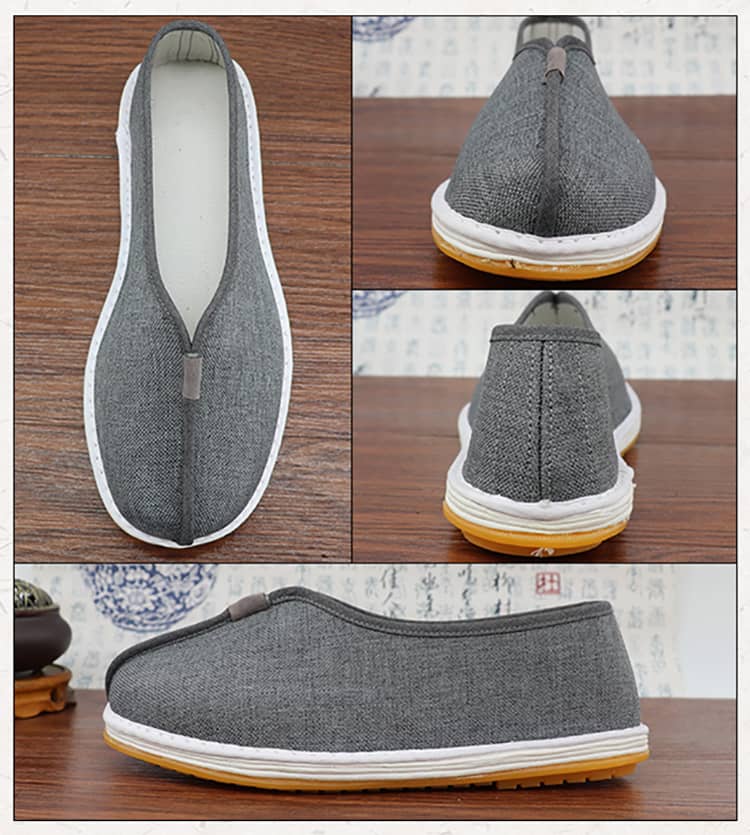 Grey Shaolin Monk Shoes
