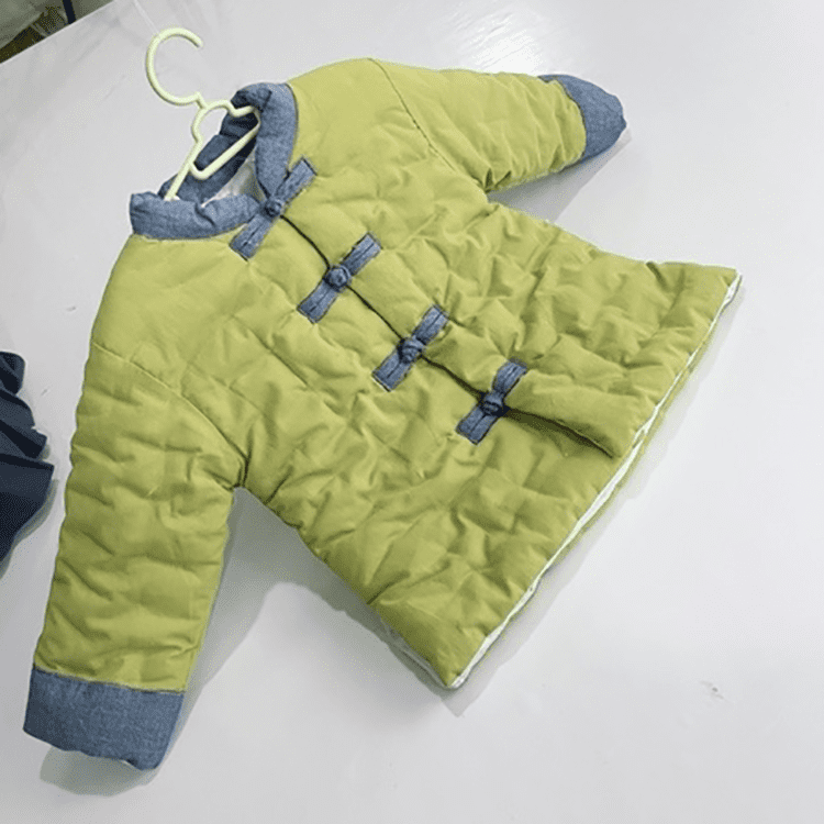 Green padded tang suit for children