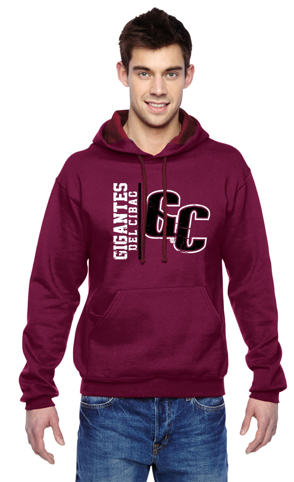 Dominican Baseball Team - Gigantes del Cibao Hoodies GC Logo