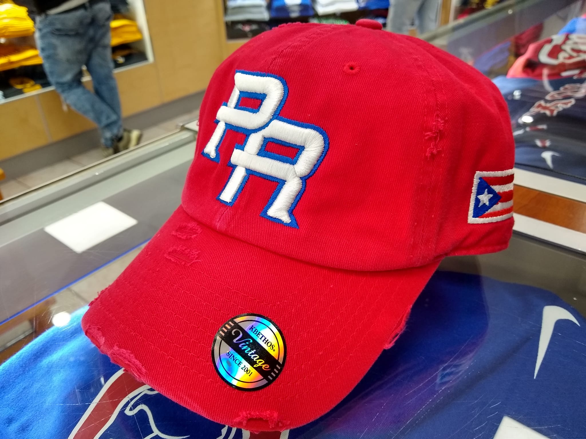 Puerto Rico Vintage Red hats