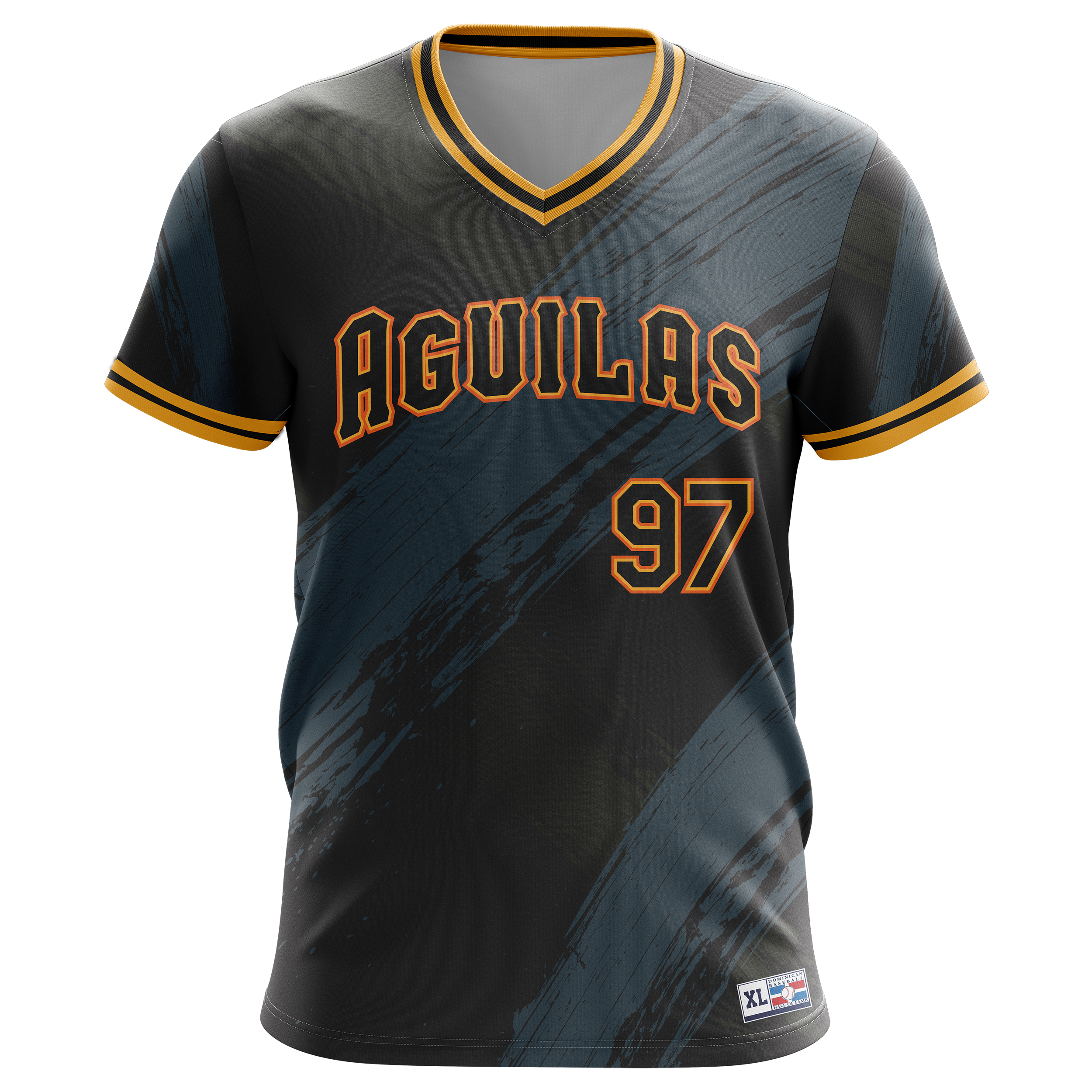 Aguilas Maya 97 - Sublimated Blak/Dark Gray Jersey