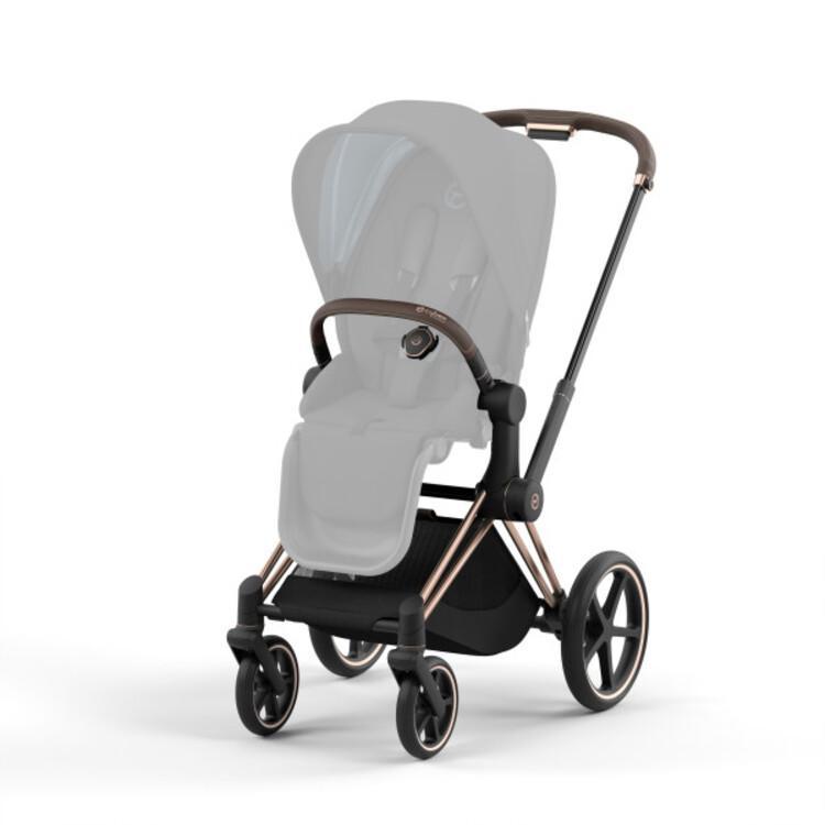 Priam 4 Stroller Frame - Rose Gold/Brown