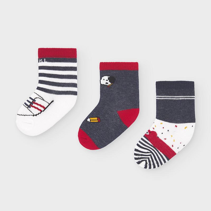 Set Of 3 Pairs Of Socks Baby Boy