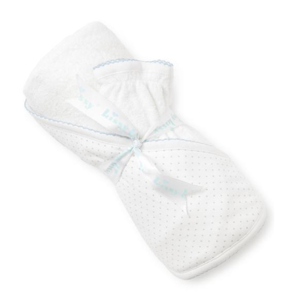 Towel Dots White/Blue