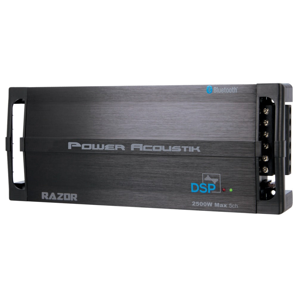Power Acoustik RZ5-2500DSP Razor Series 2,500-Watt Max 5-Channel Class D Amp with DSP and Bluetooth