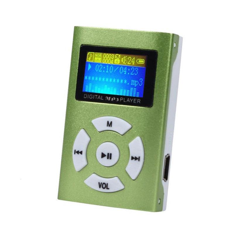 USB Mini MP3 Player LCD Screen Support 32GB Micro SD TF Card