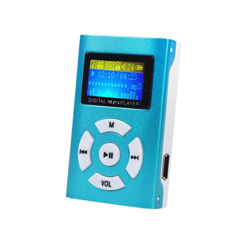 USB Mini MP3 Player LCD Screen Support 32GB Micro SD TF Card