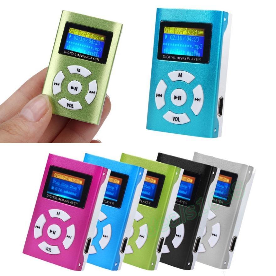 USB Mini MP3 Player LCD Screen Support 32GB Micro SD TF Card