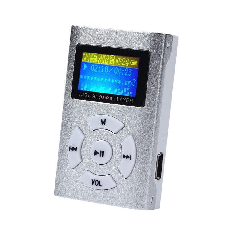 USB Mini MP3 Player LCD Screen Support 32GB Micro SD TF Card