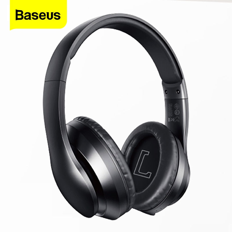 Baseus D07 Wireless Headphone Bluetooth 5.0 Earphone Handsfree Mega Bass Headset Ear HeadPhone For iPhone Xiaomi Huawei Earpiece
