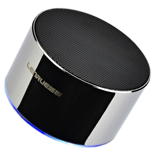 LENRUE Portable Wireless Bluetooth Speaker Stereo Portable Led Speakers with Built Mic MP3 MINI Subwoof Smart Column Loudspeaker