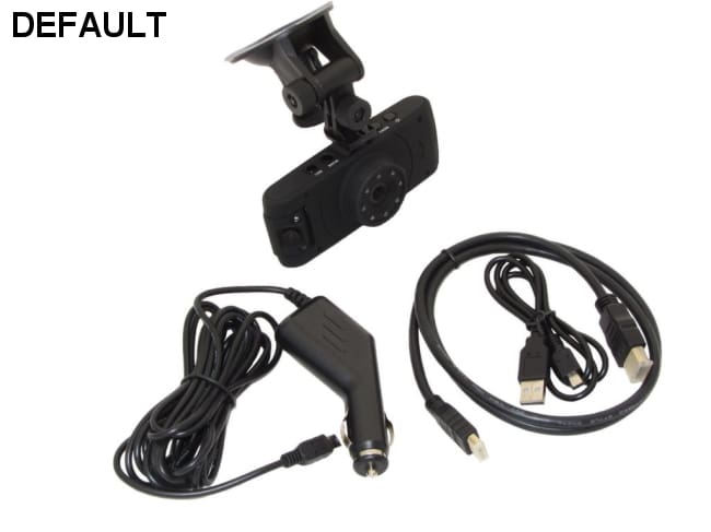 Built-in Battery & Car Charger Powered 720p HD Twin Camera Car Dash DV