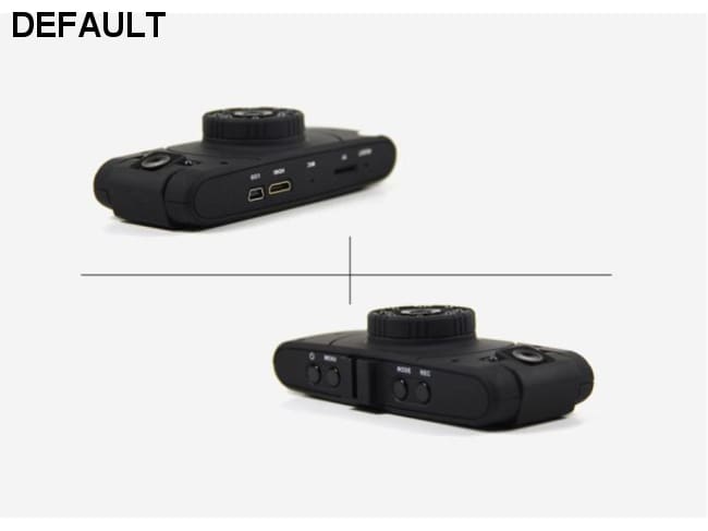 Dashboard Dual Car Camera 720p Portable Nightvision MicroSD Recorder