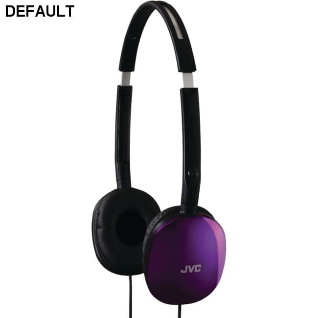 JVC(R) HAS160V FLATS Lightweight Headband Headphones (Violet)
