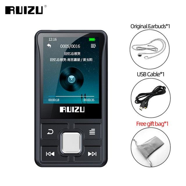 New RUIZU X55 Clip Sport Portable Sports Bluetooth MP3 8GB Color Screen Support TF Card,FM,HD Recording, Functional Music Player