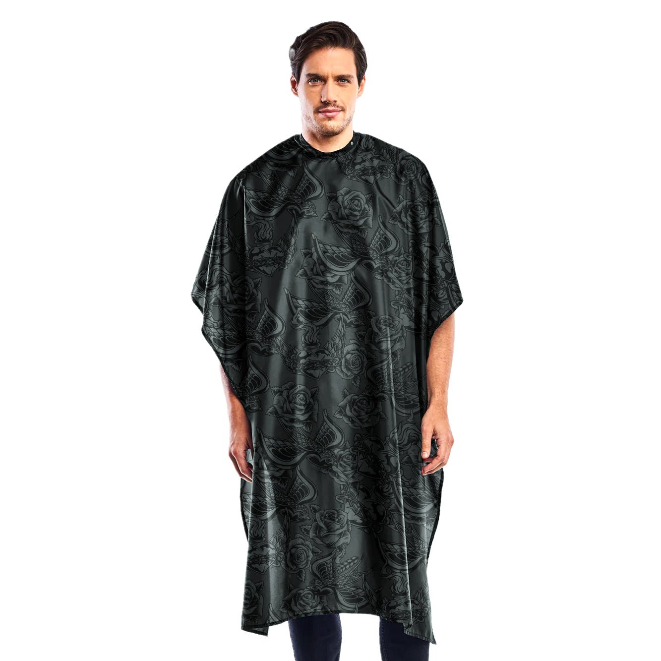 Barber Styling Cape Inked Black | 873-BLK | BETTY DAIN