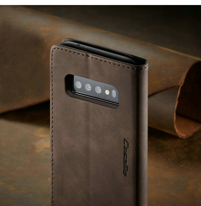Samsung Galaxy S10 / S10E / S10 Plus Magnetic Wallet Leather Case