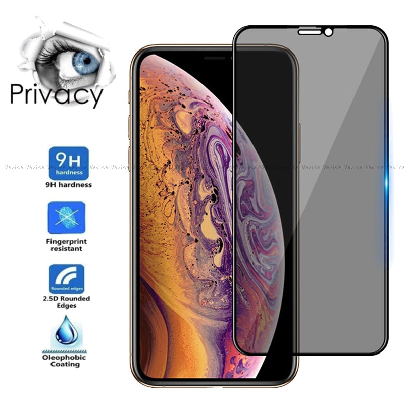 Privacy Screen for iPhone XS, XS Max, XR, X, 8, 7, 6S, 6 & Plus Models