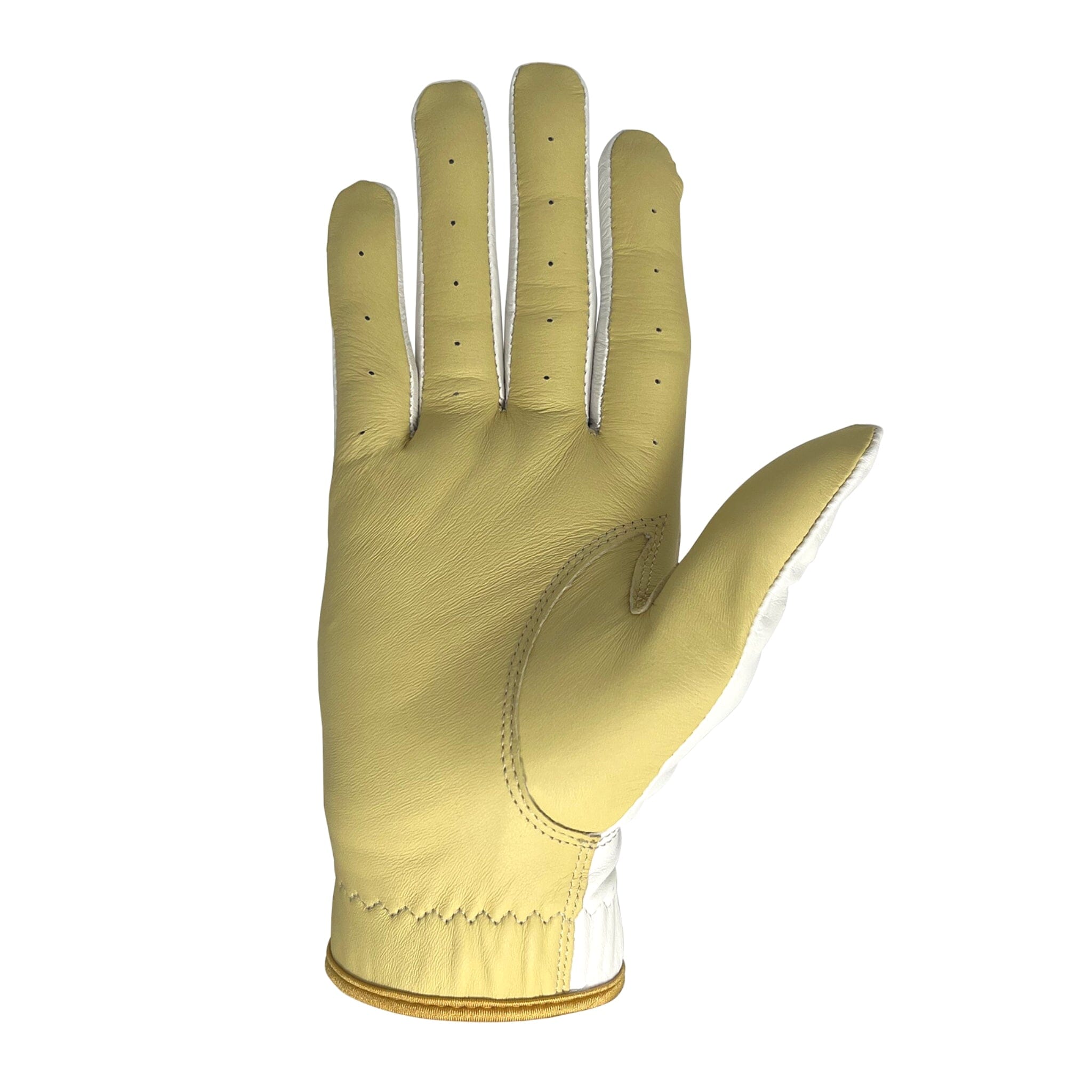 BRUCE BOLT GOLD Series Right Golf Glove - WHITE RIGHT