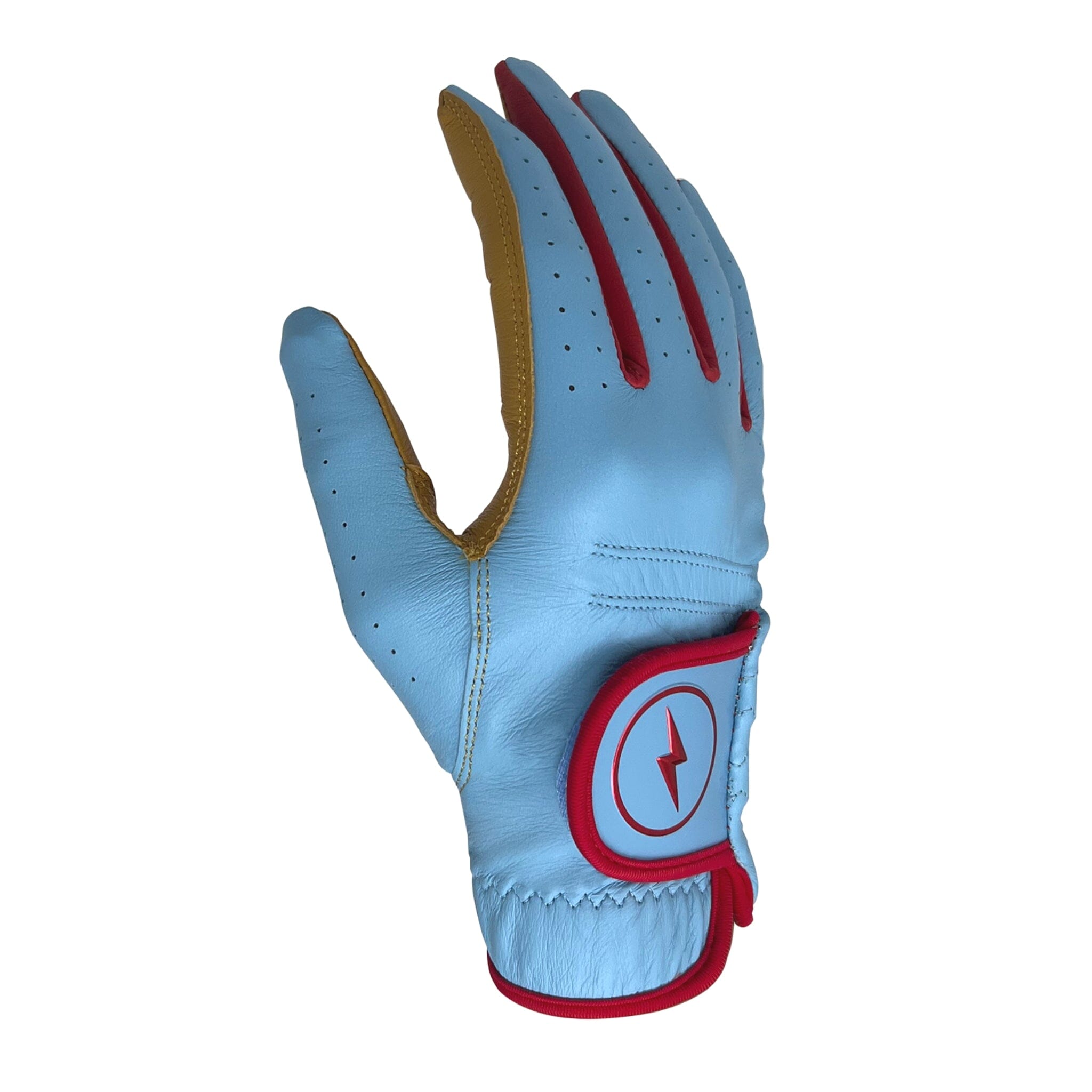 BRUCE BOLT SIGNATURE Series Golf Glove - BABY BLUE RIGHT