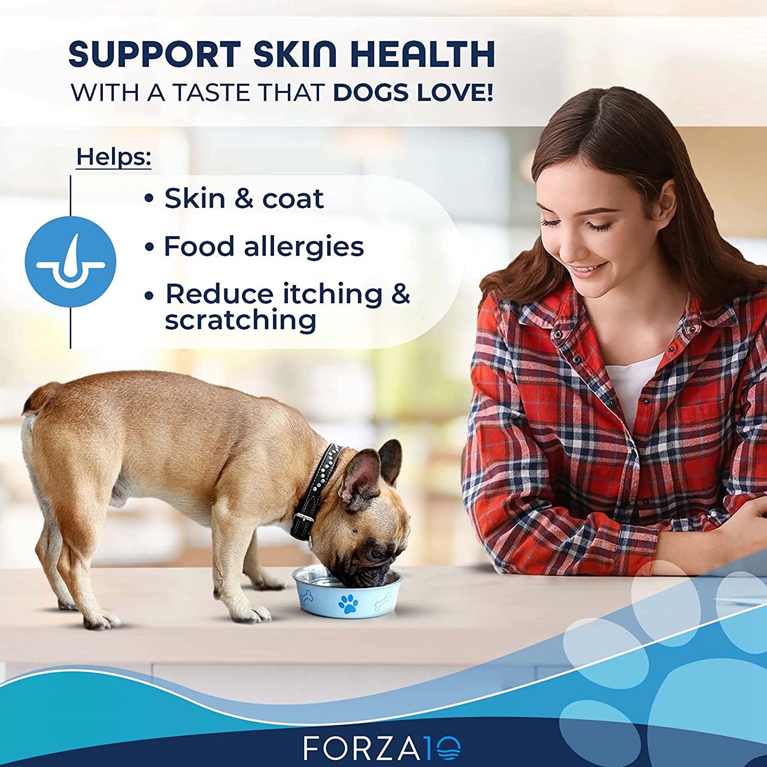 Forza10, Dermo Allergy Dog Food, Dog Food for Allergies and Itching, Dry Dog Food for Skin Allergies, Fish Flavor Sensitive Stomach Dog Food, Sensitive Stomach Dog Food Adult Dogs All Breeds, 6 Pounds