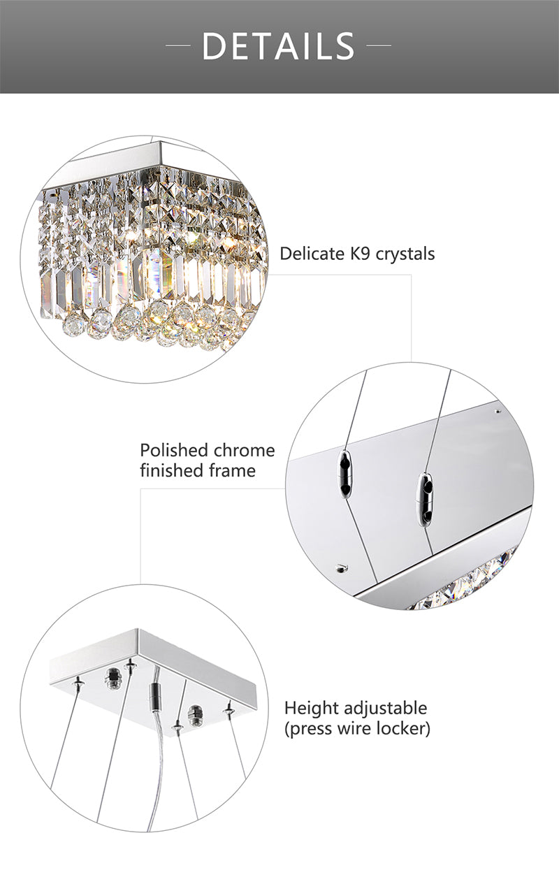 Modern Crystal Chandelier for Dining Room