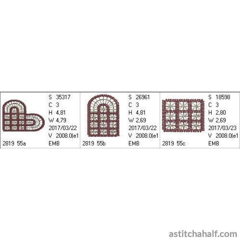 Freestanding Lace Battenburg Place Mat Variety