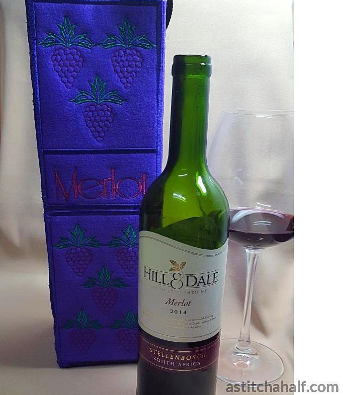 Merlot Wine Bottle Tote