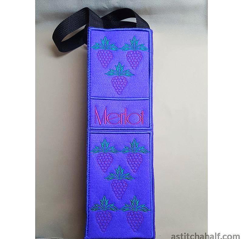 Merlot Wine Bottle Tote