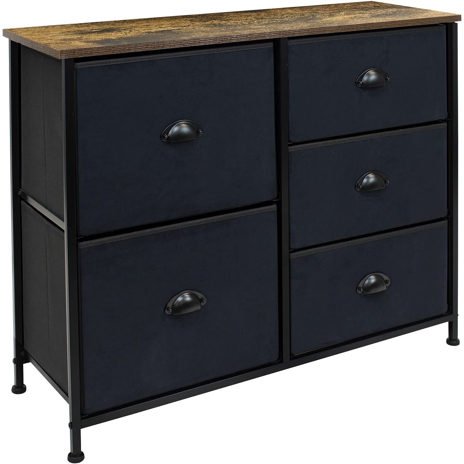 Sorbus 5 Drawer Dresser Nightstand for home, bedroom & more