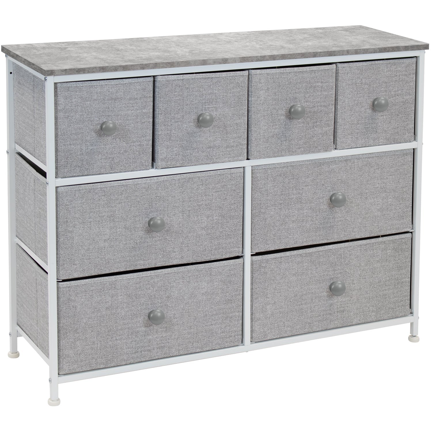 8-Drawer Chest Dresser w/knob Handles