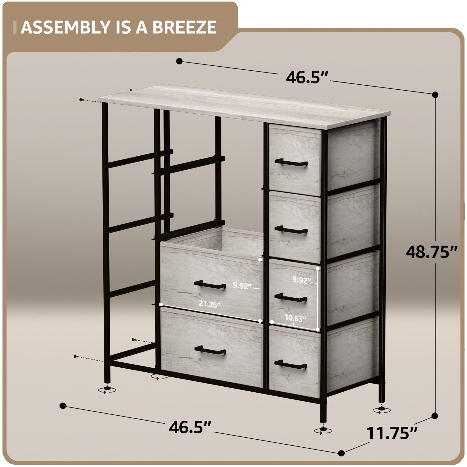 12-Drawer Dresser