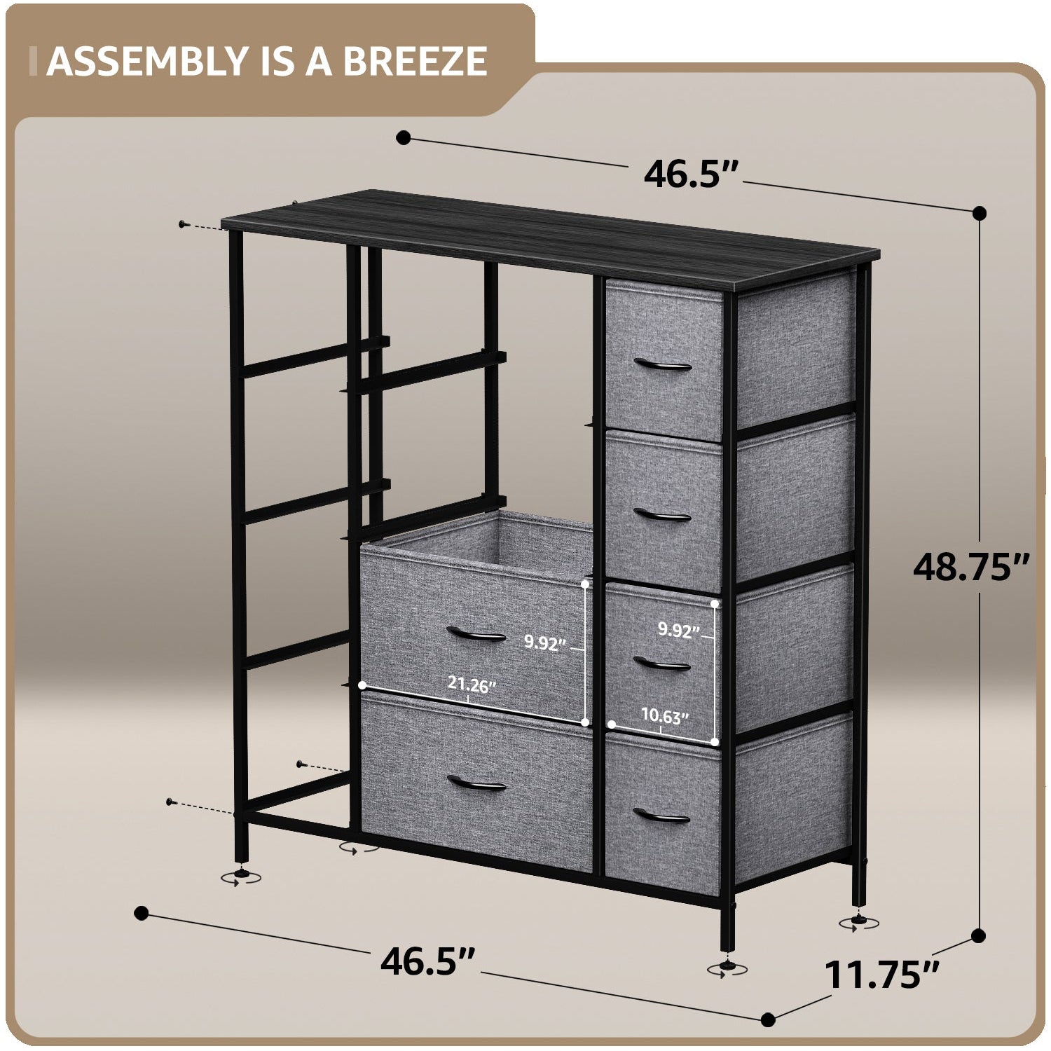 12-Drawer Dresser