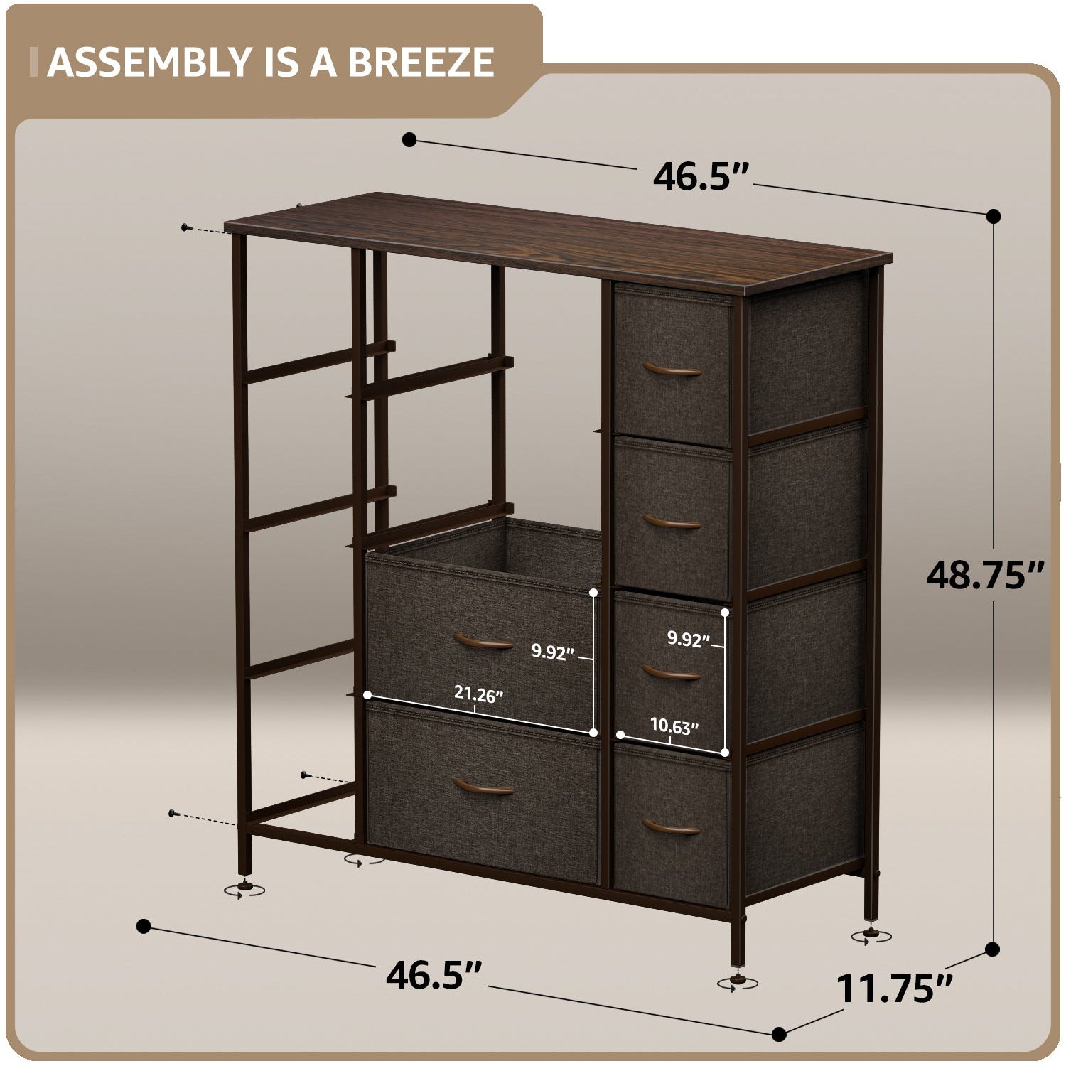 12-Drawer Dresser