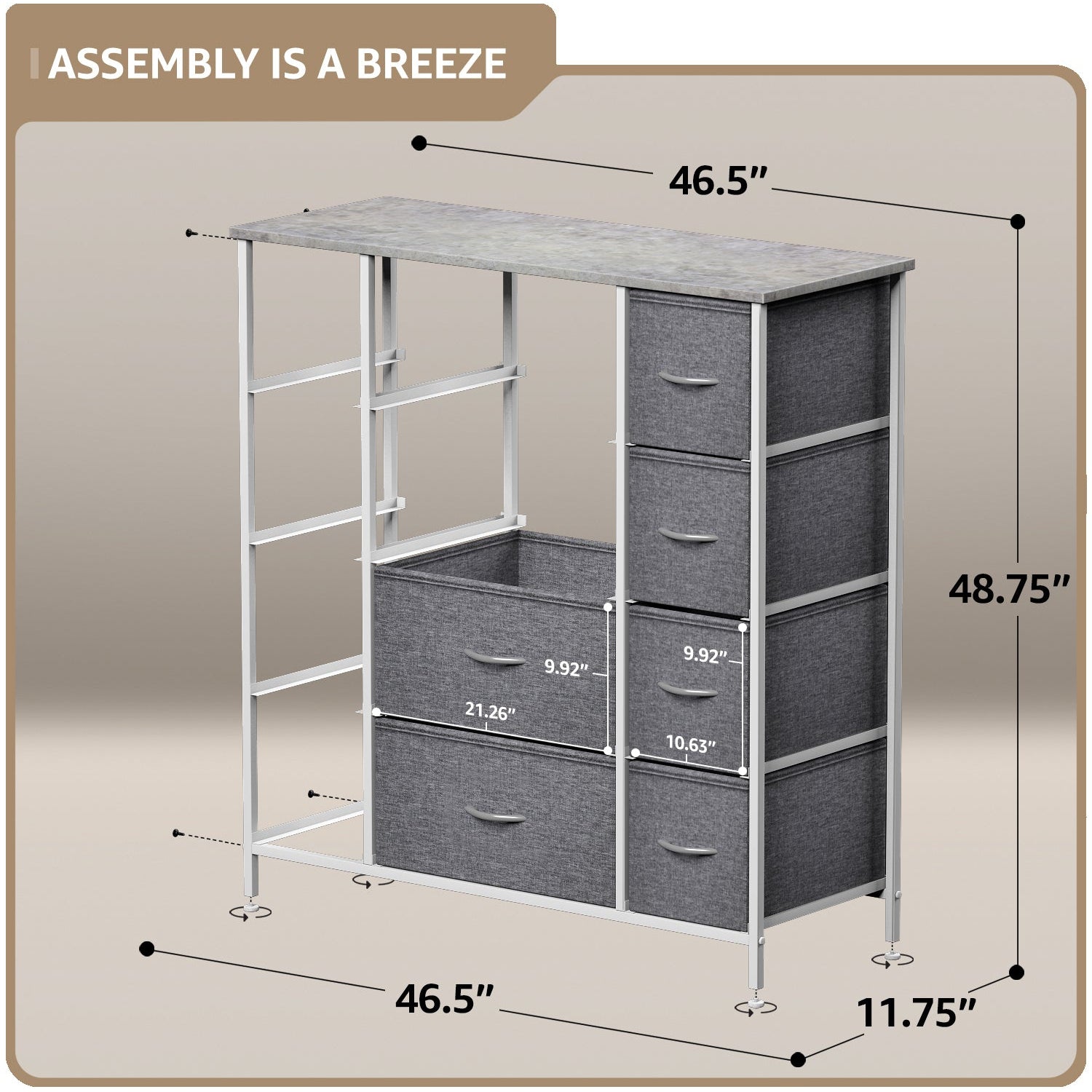 12-Drawer Dresser