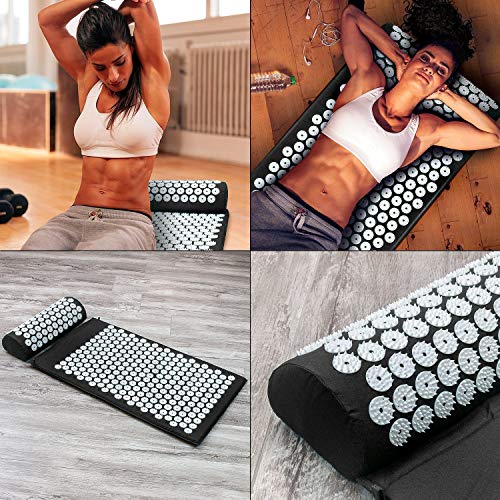 Silvan acupressure mat and pillow set for home, gym and more